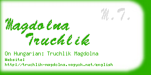 magdolna truchlik business card